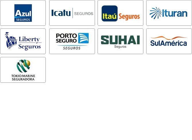 Azul, icatu, itau seguros, ituran, liberty, porto seguro, suhai, sul america, tokio marine